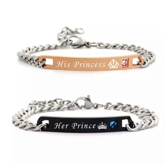 Princess & Prince Bracelet Set - Picture 1 of 6